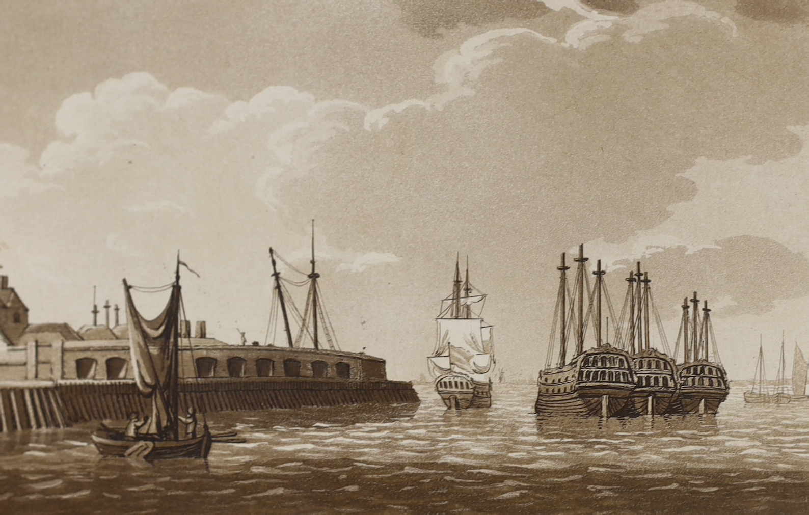 Ireland, Samuel - Picturesque Views, on the River Medway, from the Nore to the Vicinity of its Source in Sussex ... pictorial engraved and printed titles, 28 sepia aquatint plates (with guards), map and text engravings;